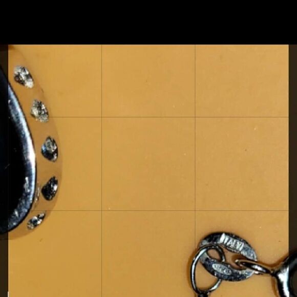 Blue Obsidian & Cubic Zirconia Platinum over 925 Silver Heart Pendant Necklace - Picture 10 of 13